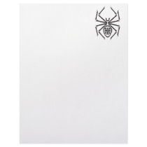 tribal spider design letterhead template