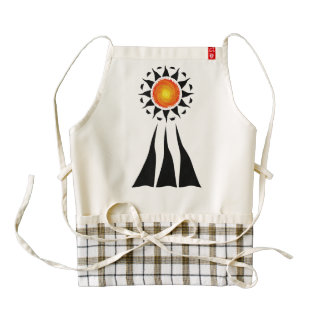 Tribal Sun and Rays Zazzle HEART Apron