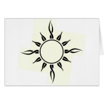 Tribal Sun card, no.3 by firehorse6646927 Tribal Sun card, no.3