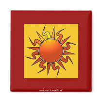 Tribal Sun Magnet