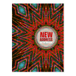 Tribal Sun Moving House New Address Postcard