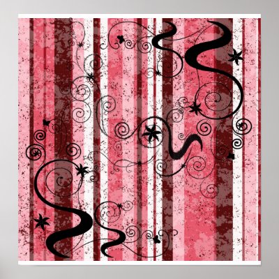 Tribal swirls poster by