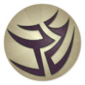 Tribal Switchback Round Sticker