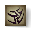 Tribal Swtichback Square Button