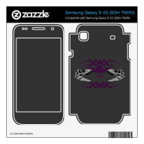 Tribal T-Rex Skulls purple Samsung Galaxy S 4G Skins
