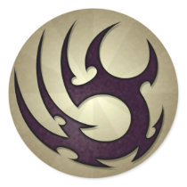 Tribal Talons Round Sticker by jamieco Tribal Talons Round Sticker