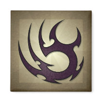 Tribal Talons Square Magnet by jamieco Tribal Talons Square Magnet