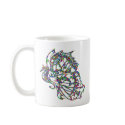 Tribal Tattoo Butterfly Seahorse mugs