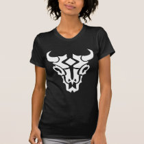 Tribal Tattoo Cow Skull t-shirts
