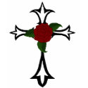 Tribal Tattoo Cross With A Red Rose Hoody t-shirts by atteestude Tribal Tattoo Cross With A Red Rose Hoody t-shirts