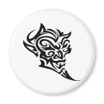 Tribal Tattoo Devil Face Satan Magnets