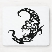 Tribal Tattoo Evil Moon Mouse Pads