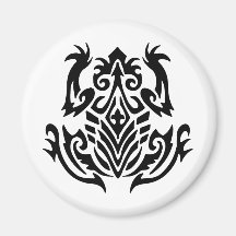 Tribal Tattoo Frog Fridge Magnet