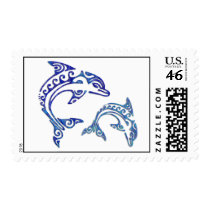 Tribal Tattoo Porpoise Duo Stamp