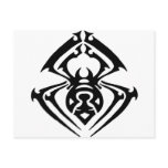 Tribal Tattoo Spider Post Cards