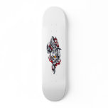 Tribal tattoo with skull skateboard decks