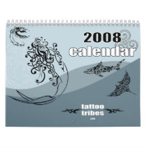 Tribal tattoos 2008 calendar calendars