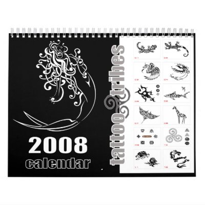 Tribal tattoos 2008 calendar - noir by TattooTribes