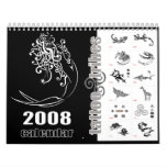 Tribal tattoos 2008 calendar - noir