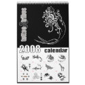 Tribal tattoos 2008 calendar - Single page noir by TattooTribes Tribal tattoos 2008 calendar - Single page noir