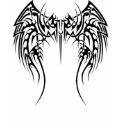 tribal_tattoos_of_angel_wings t-shirts