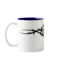 tribal thorn heart mugs by IllPhil tribal thorn heart mugs