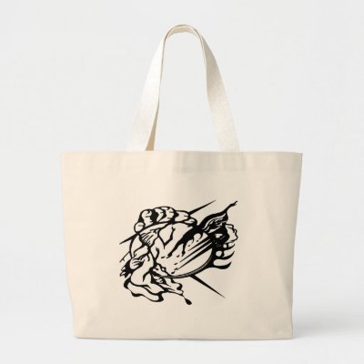 Tribal Thunder Cloud Tattoo Tote Bag by TattooTeez