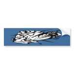 Tribal Thunder Cloud Tattoo bumper stickers