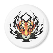tribal Tiger Tattoo magnets by funny_tshirt tribal Tiger Tattoo magnets