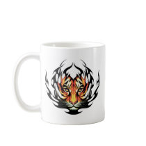tribal Tiger Tattoo Mugs