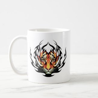 tribal Tiger Tattoo mug