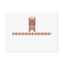 Tribal Tiki Post Card postcards
