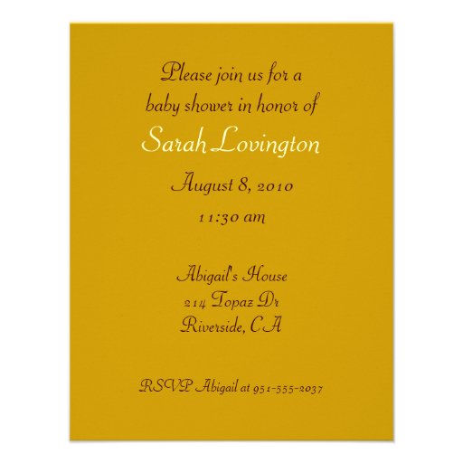 Tribal Toes Baby Shower Invitation