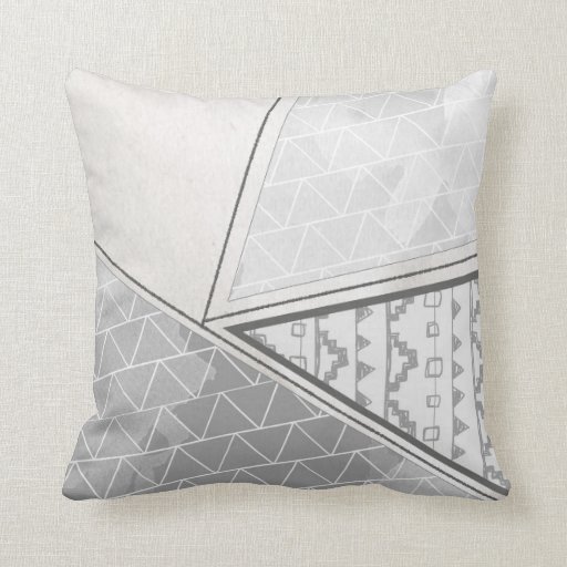 Tribal Triangle Throw Pillows Zazzle
