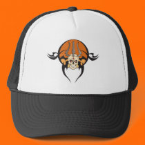 tribal trident of death skull hats