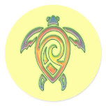 TRIBAL TURTLE DESIGN STICKER