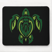Tribal Turtle Mouse Pads