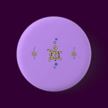 Tribal Turtles Button