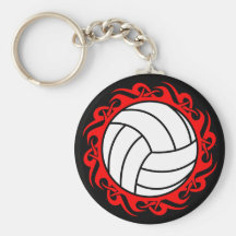 tribal volleyball keychain