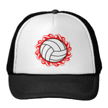 tribal volleyball mesh hats