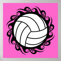 tribal volleyball print