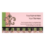 Tribal Voodoo Fleur de lis Customized Photo Card