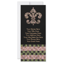 Tribal Voodoo Fleur de lis Rack Card Template