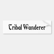 Tribal Wanderer Bumper Sticker
