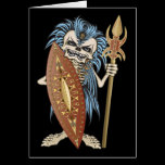Tribal Warrior Skull cards