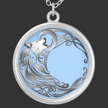 Tribal Wolf - Shaded necklaces