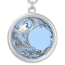 Tribal Wolf - Shaded Pendants