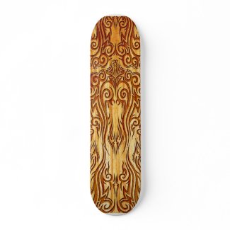 Tribal Wood skateboard