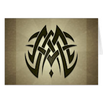 Tribal Woven Blades Card by jamieco Tribal Woven Blades Card