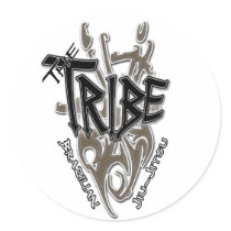 Tribe BJJ (Old Design) Round Sticker